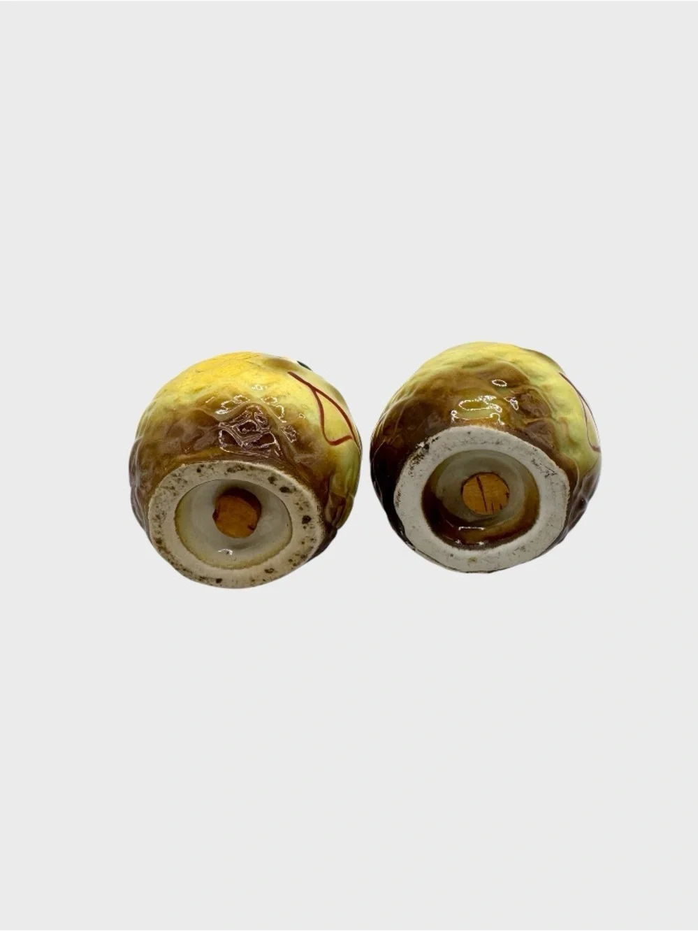Vintage Hand-Painted Pineapple Salt & Pepper Shakers